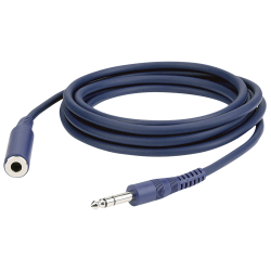 6.3MM JACK STEREO MALE-6.3MM JACK STEREO FEMALE 6M