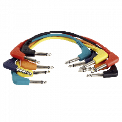 PATCH SNOEREN 6.3MM MALE HAAKS - 6.3MM MALE HAAKS 30CM 6 KLEUREN UNBALANCED