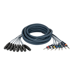 6.3MM JACK MALE STEREO-XLR 3P FEMALE 3M IN EEN KABEL (BALANCED)
