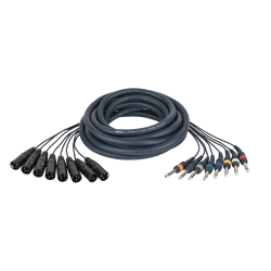 6.3MM JACK MALE STEREO-XLR 3P MALE 3M IN EEN KABEL (BALANCED)