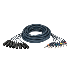 6.3MM JACK MALE STEREO-XLR 3P MALE 6M IN EEN KABEL (BALANCED)