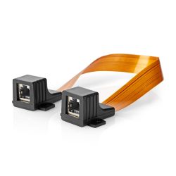 UTP CAT6 DOORVOER 0.3M RJ45 FEMALE-RJ45 FEMALE
