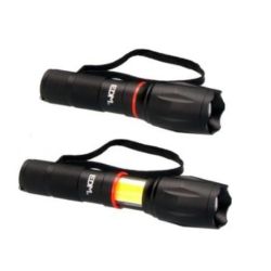LED ZAKLAMP UITSCHUIFBAAR 5W +3W ALUMINIUM 3XAAA