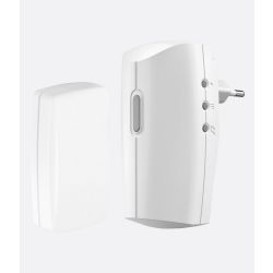PLUG-IN DRAADLOZE DEURBELSET MET ZENDER