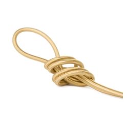 KABEL 2X0.75MM2 KATOEN OMWIKKELD GOUD