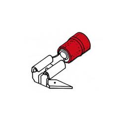 SCHUIF+AFTAKKING 6.3MM ROOD 10 STUKS