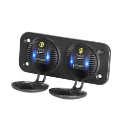 DUAL USB/USB-C STOPCONTACT 36W FAST CHARGE