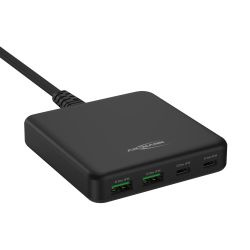 DESKTOP CHARGER DC465PD SNELLADER 65W 2 X USB-C/2 X USB INGEBOUWDE VOEDING