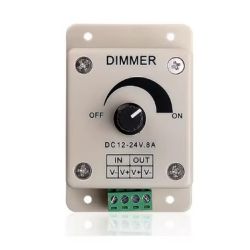 LED DIMMER 12V/24V 8A WIT