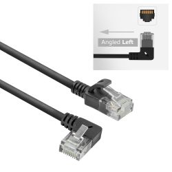 PATCHKABEL UTP CAT6A 2.0M HAAKS LINKS ZWART
