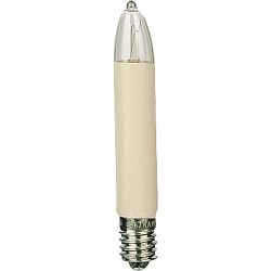 LAMP SCHROEF E10 KAARS  8V 3W DUN MODEL CREME