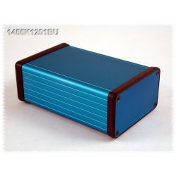 ALUMINIUM BEHUIZING BLAUW 120X78X43MM ALUMINIUM FRONT