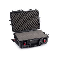 KOFFER WATERDICHT IP67 ZWART 450X336X174MM MET PLUKSCHUIM