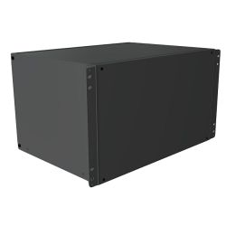 KAST 19'' ZWART 425X330X264MM 6U ALUMINIUM