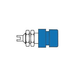STEKKERBUS 4MM KLEIN BLAUW