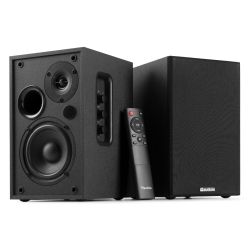 ACTIVE BOOKSHELF SPEAKER SET 80W BLUETOOTH ZWART