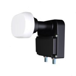 DUO LNB (ASTRA 19.2 + 23.5) MET 2 UITGANGEN INGEBOUWDE DISEQEQ SWITCH VOOR 64CM SCHOTEL