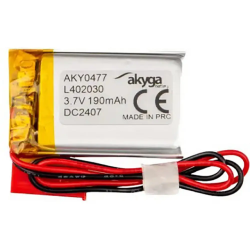 LIPO 3.7V 190MA 30.5MMX20MMX4MM