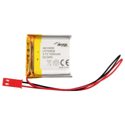 LIPO 3.7V 1000MA 36.5MMX36MMX7.5MM