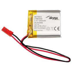 LIPO 3.7V 1200MA 40.5MMX34MMX8.8MM