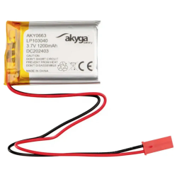 LIPO 3.7V 1200MA 40.5MMX30MMX10MM