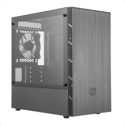 MASTER BOX MB400L MIDI-TOWER GLAS ZWART ZONDER PSU