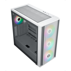MASTER BOX MB600 MIDI-TOWER GLAS ZILVER ZONDER PSU