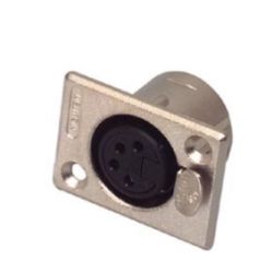 XLR CHASSIS FEMALE 4P + GRENDEL