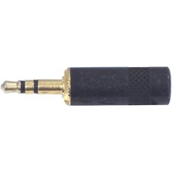 JACKPLUG 3.5MM STEREO ZWART