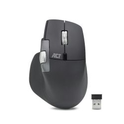 DRAADLOZE MULTI-CONNECT MUIS BLUETOOTH EN USB ONTVANGER, OPLAADBAAR, 4800 DPI MET STILLE KLIK, SNEL SCROLWIEL