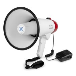 MEGAFOON 45W MET OPNAME FUNCTIE, SIRENE EN LOSSE MICROFOON(8XC-CEL) OF ACCU
