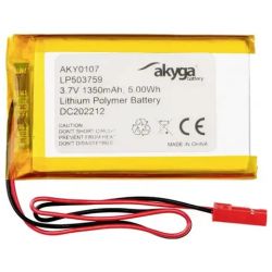 LIPO 3.7V 1350MA 59MMX37MMX6MM