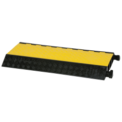 KABELBRUG 3 100CM 2 KANAALS 1015X250X40MM ZWART/GEEL