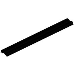 KOELPROFIEL 120X1000X32MM - ZWART