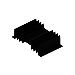 KOELPROFIEL 120X75X32MM - ZWART