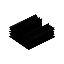 KOELPROFIEL 88X100X35MM - ZWART