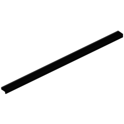 KOELPROFIEL 50X1000X28MM - ZWART