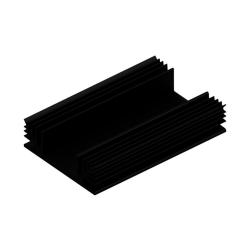 KOELPROFIEL 65X100X20MM - ZWART