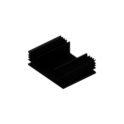 KOELPROFIEL 65X50X20MM - ZWART