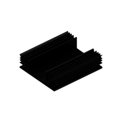 KOELPROFIEL 65X75X20MM - ZWART