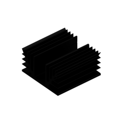 KOELPROFIEL 100X100X50MM - ZWART