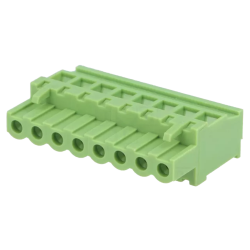 STEKKER FEMALE RECHT 8P 300V/10A PITCH 5.08MM 2 STUKS
