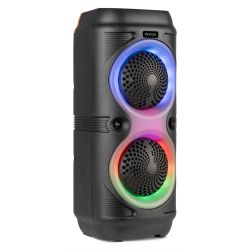 PARTY SPEAKER MET LED BT 120W 2 X 4''