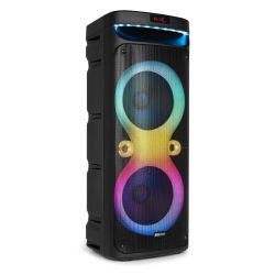 PARTY SPEAKER MET LED BT 240W 2 X 10''