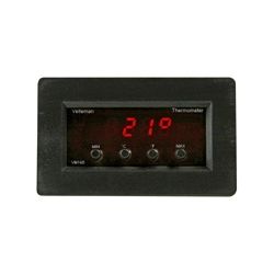 DIGITALE PANEELTHERMOMETER MET MIN/MAX UITLEZING