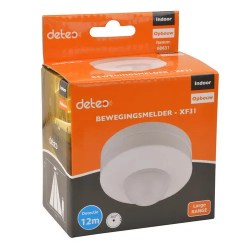 PIR-BEWEGINGSMELDER VOOR PLAFONDMONTAGE WIT BEREIK 12M