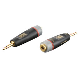 VERLOOP 3,5MM JACK MONO MALE-2 X 3,5MM JACK STEREO FEMALE MET 2 X 10K WEERSTAND